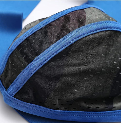 Men's BS Blue Football supporter Jockstrap Underwear