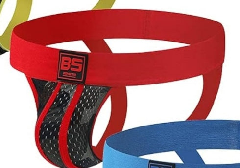 Men's BS Red Football supporter Jockstrap Underwear