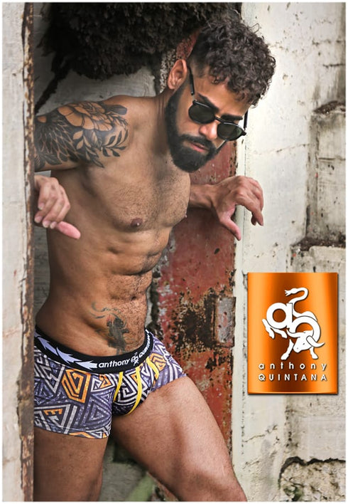 AQ4765 Men's AQ SexyTrunk Men's Hybrid Collection Boxer Briefs Trunk-up Hot Pants – 3-Pack