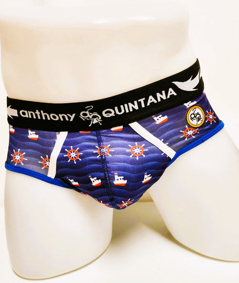 Men's AQ Enhancers Hybrid Collection Nautical Briefs Trunk-up – 3-Pack AQ4766
