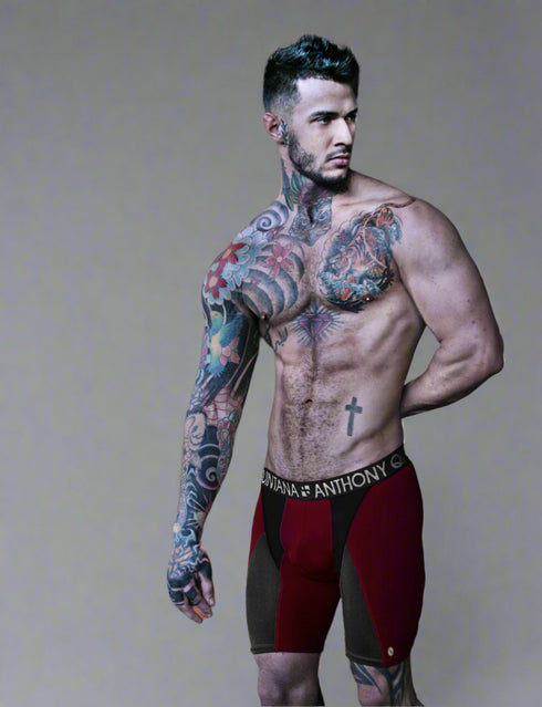 AQ Anthony Quintana Men's Hybrid Collection Extra Long Sporty Boxer Briefs – 3-Pack AQ4782 80