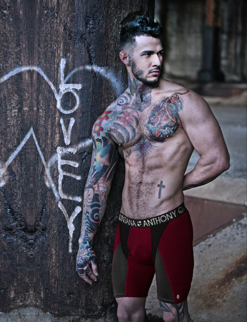 AQ Anthony Quintana Men's Hybrid Collection Extra Long Sporty Boxer Briefs – 3-Pack AQ4782 80