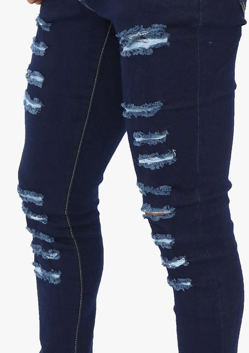 Men’s AQ Skinny Fit Ripped Stretch Jean "Harlem"
