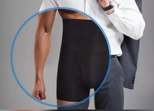 Men's AQ Black High Quality Slimming Shapewear Short Trunk Underwear