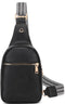 Unisex crossbody Fashion Shoulder Sling Bag / Backpack Black
