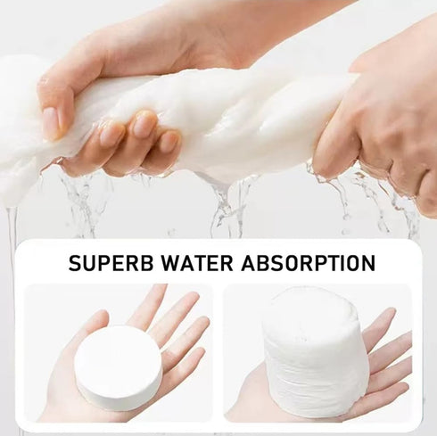 Premium Reusable Bath Towel Compressed Towels Cotton (55 x 28 in) Thicker Large Travel Towel (5 Pack)