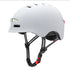 Smart White Helmet with front and back lights