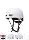 Smart White Helmet with front and back lights
