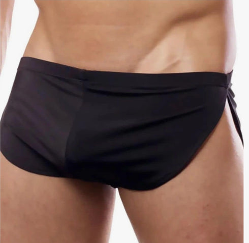 White and Black Duo Sexy Runner Hot Pants Brief Underwear, Breathable TWO PACK