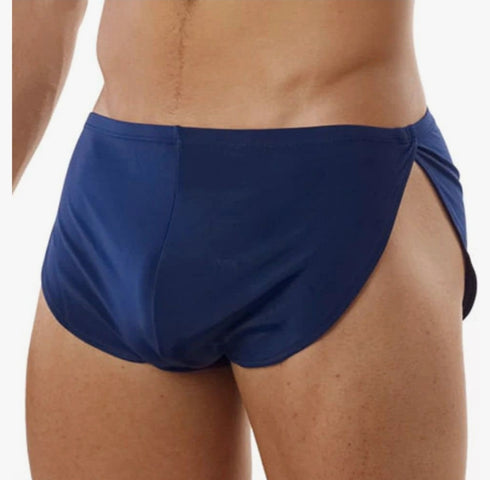 Navy and Red Duo Sexy Runner Hot Pants Brief Underwear, Breathable TWO PACK