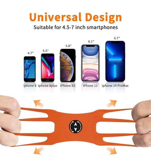 3 in 1 Running Phone Holder – Armband, Wrist Holder and Bike Mount, 360° Rotation and Detachable, Compatible with 4.5" to 7" Phones Empowered By Anthony Quintana