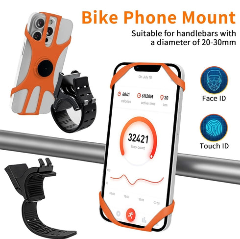 3 in 1 Running Phone Holder – Armband, Wrist Holder and Bike Mount, 360° Rotation and Detachable, Compatible with 4.5" to 7" Phones Empowered By Anthony Quintana
