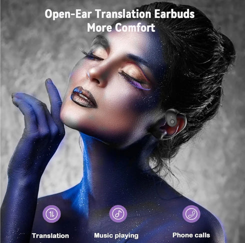 Real-Time Translation Earbuds – 144 Languages AI Translator Headphones