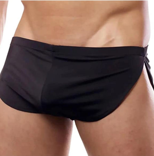 White and Black Duo Sexy Runner Hot Pants Brief Underwear, Breathable TWO PACK