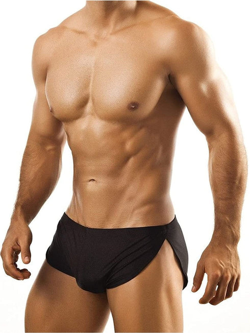 White and Black Duo Sexy Runner Hot Pants Brief Underwear, Breathable TWO PACK