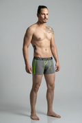 Men’s AQ4788 Hybrid Boxer Briefs – 3-Pack | Ultra-Soft Stretch Microfiber with Front Pouch Support / Antibacterial Underwear