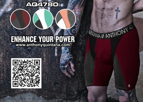 AQ Anthony Quintana Men's Hybrid Collection Extra Long Sporty Boxer Briefs – 3-Pack AQ4782 80