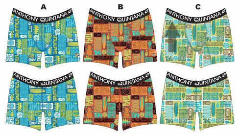 BOXER BRIEF LONG – Ancestral Prints Model AQ4802 | 3-Pack Assorted