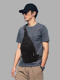 Trendy Fashion Shoulder Sling Bag / Backpack - Black