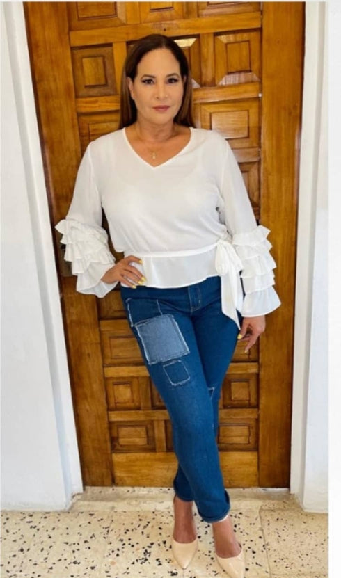 Women’s AQ Patched Skinny Fit Stretch Jean "Lexington Avenue"