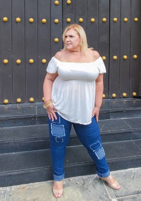 Women’s AQ Patched Skinny Fit Stretch Jean "Lexington Avenue"