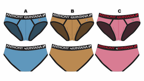 Anthony Quintana Men’s Boxer Briefs 3 Pack – Soft Microfiber Underwear AQ4785 | Calzoncillos Tipo Boxer para Hombre 3 Pack – Ropa Interior Suave de Microfibra AQ4785
