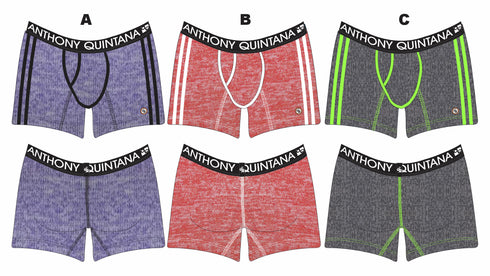 Men’s AQ4788 Hybrid Boxer Briefs – 3-Pack | Ultra-Soft Stretch Microfiber with Front Pouch Support / Boxers Tipo Briefs para Hombre – Pack de 3 | Microfibra Suave con Pouch Frontal de Soporte