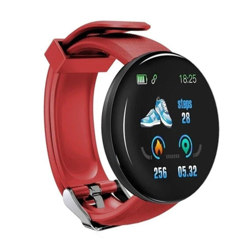 AQ Smart Watch & Health Tracker - Nautical Red