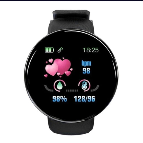 AQ Smart Watch & Health Tracker - Black