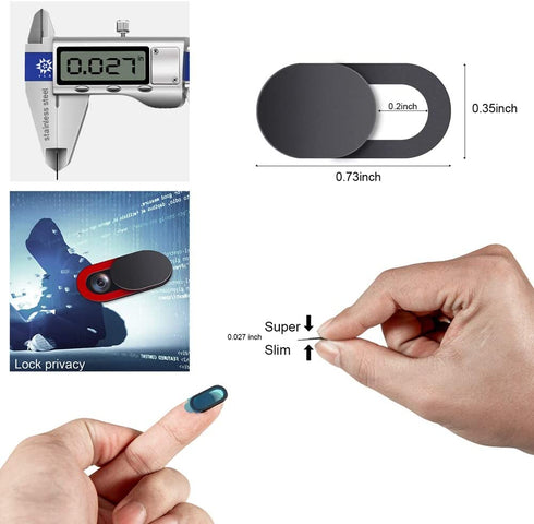Camera Cover 3 PCS, Webcam Cover Slide,Ultra-Thin Webcam Cover Slide for Laptop, MacBook, PC, Cell Phone and More Accessories,Protect Your Privacy and Security