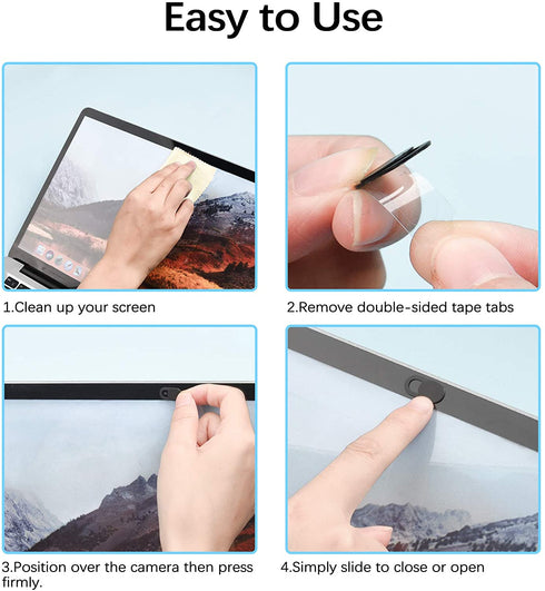 Camera Cover 3 PCS, Webcam Cover Slide,Ultra-Thin Webcam Cover Slide for Laptop, MacBook, PC, Cell Phone and More Accessories,Protect Your Privacy and Security