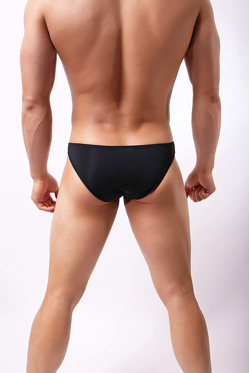 Men Sexy Open Front Underwear Bikini Underwear, with Front Enhancer