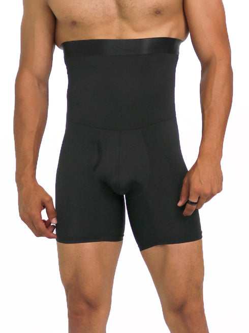 Men's AQ Black High Quality Slimming Shapewear Short Trunk Underwear