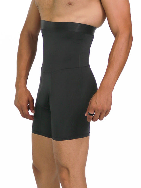 Men's AQ Black High Quality Slimming Shapewear Short Trunk Underwear