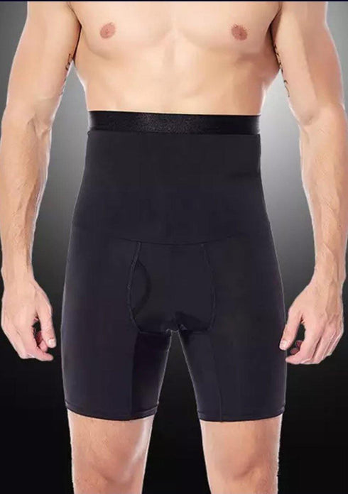 Men's AQ Black High Quality Slimming Shapewear Short Trunk Underwear