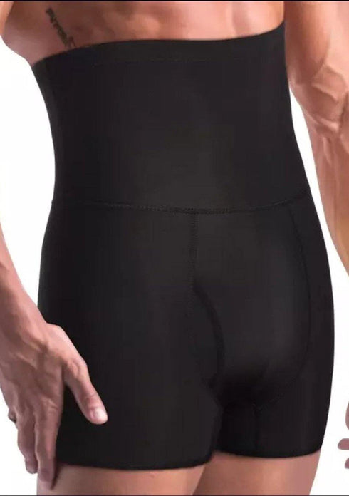Men's AQ Black High Quality Slimming Shapewear Short Trunk Underwear