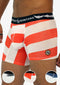 Men's AQ Hybrid Collection Boxer Long Briefs, Red & White Stripes – 3-Pack