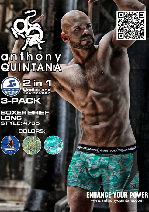 Men's AQ Hybrid Collection Boxer Briefs – 3-Pack (AQ4735)