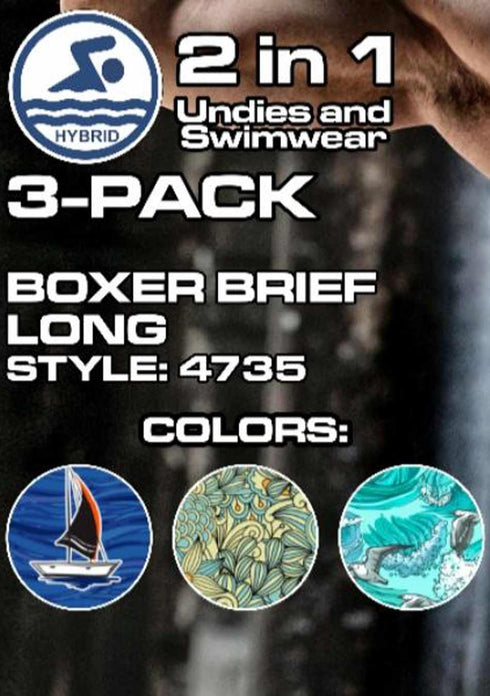Men's AQ Hybrid Collection Boxer Briefs – 3-Pack (AQ4735)