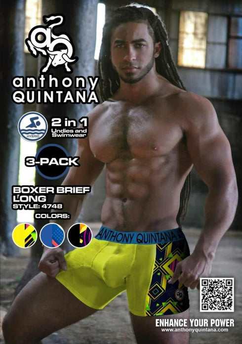 Men's AQ Hybrid Collection Boxer Long Briefs – 3-Pack