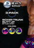 Men's Anthony Quintana Hybrid Collection Butts Up Trunk Boxer Briefs – 3-Pack