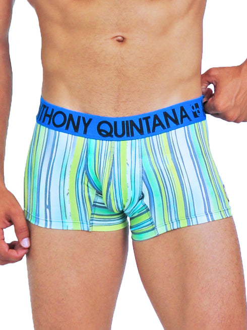 Men's AQ Trunk Men's Hybrid Collection Stripes Boxer Briefs Trunk-up Hot Pants – 3-Pack