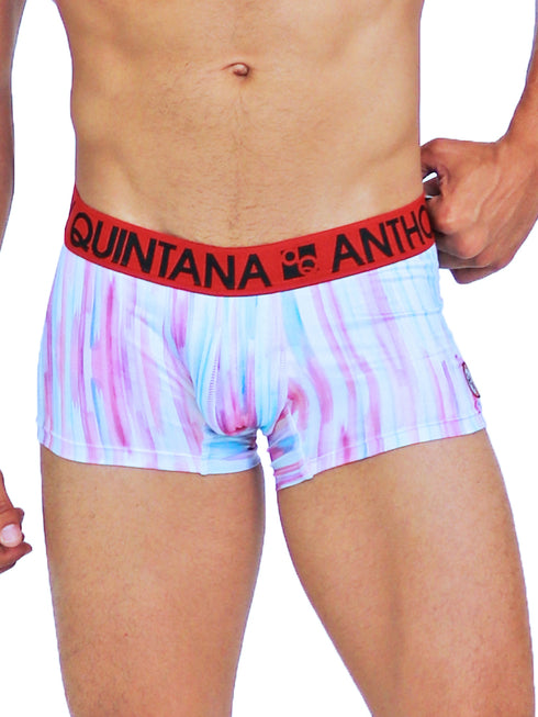 Men's AQ Trunk Men's Hybrid Collection Stripes Boxer Briefs Trunk-up Hot Pants – 3-Pack