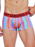 Men's AQ Trunk Men's Hybrid Collection Stripes Boxer Briefs Trunk-up Hot Pants – 3-Pack