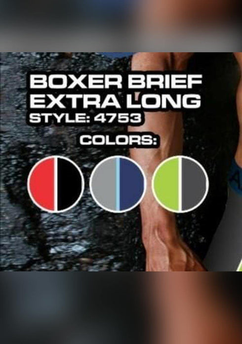 Men's AQ 3 Pack Hybrid Collection Extra Long Sporty Boxer Briefs – 3-Pack