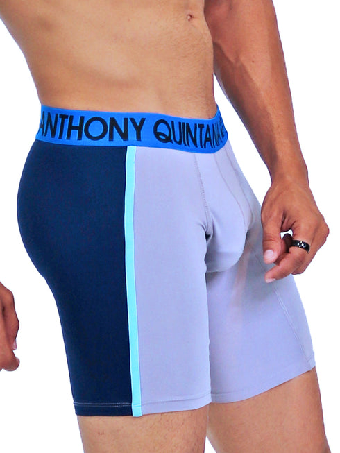 Men's AQ 3 Pack Hybrid Collection Extra Long Sporty Boxer Briefs – 3-Pack