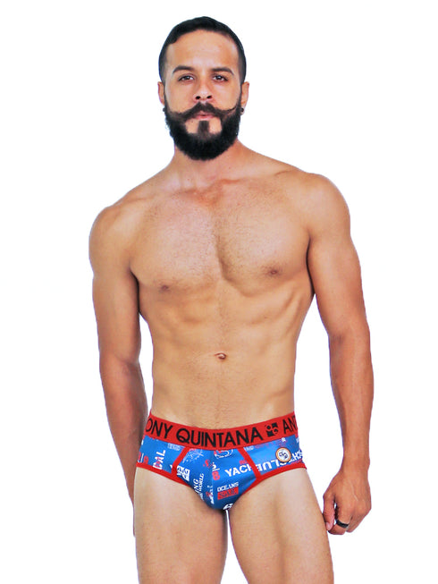Men's AQ Hybrid Collection Nautical Boxer Briefs Trunk-up – 3-Pack