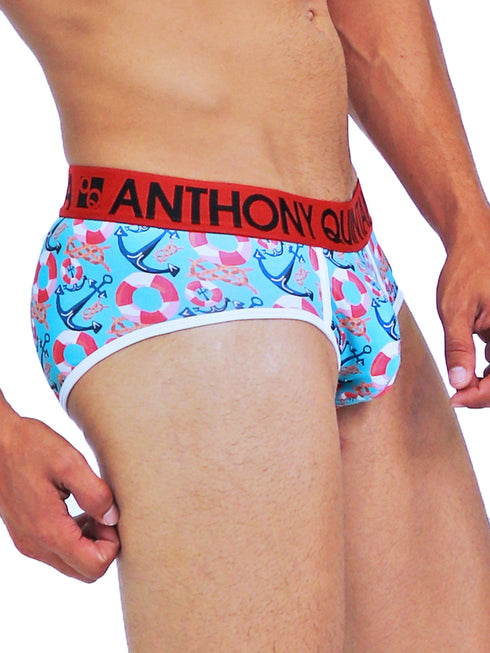 Men's AQ Hybrid Collection Nautical Boxer Briefs Trunk-up – 3-Pack