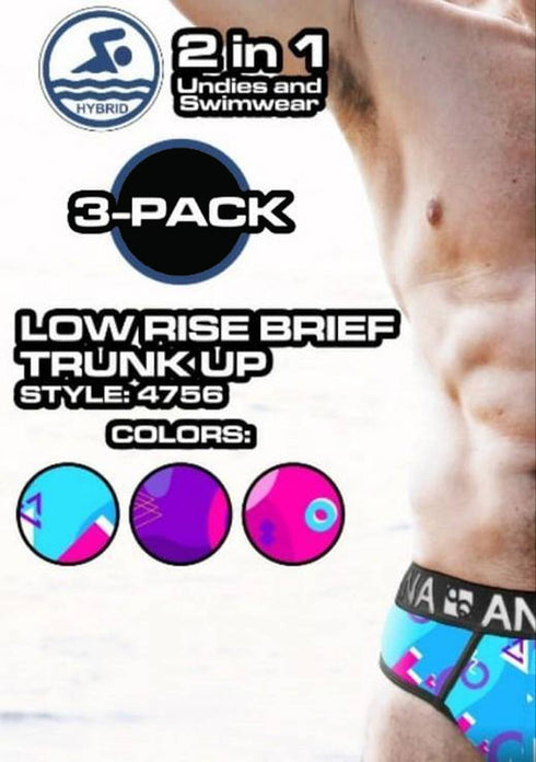 Men's AQ Hybrid Collection Boxer Briefs Trunk-up – 3-Pack