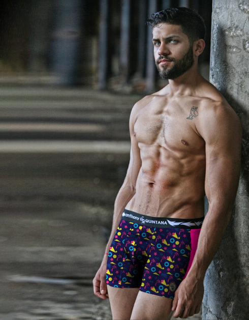 Men's AQ Hybrid Collection 2-in-1 Surf Boxer Briefs & Swimwear, Antibacterial – 3-Pack